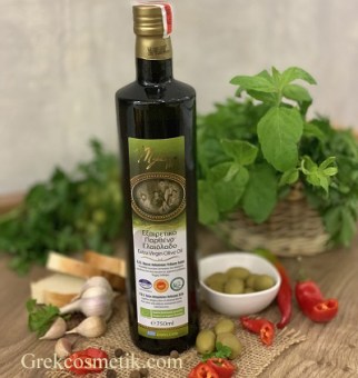  ОЛИВКОВОЕ МАСЛО EXTRA VIRGIN OLIVE OIL P.D.O. ORGANIC 750 мл